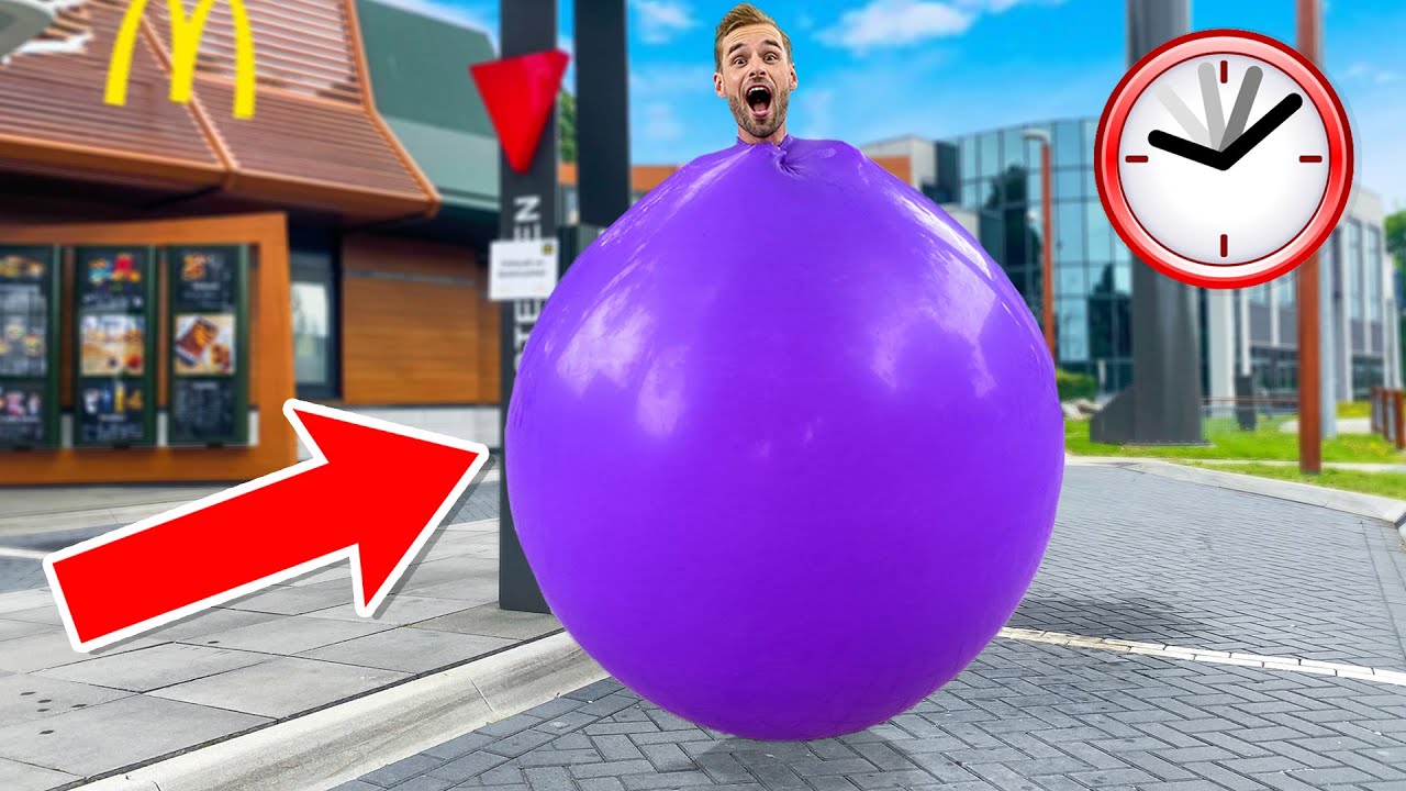 1 DAG OPGESLOTEN IN EEN MEGA BALLON! *Door de McDrive*