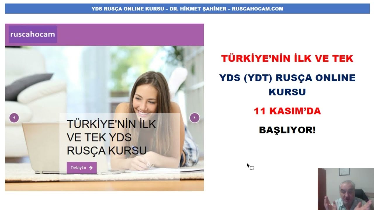 2026 GÜNCEL YDS RUSÇA ONLINE KURSU - KAMPANYALI ÜYELİK (18.990 YERİNE 16.990) FIRSATINI KAÇIRMAYIN!