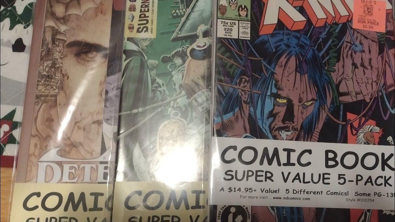 Another round of Ollie's mystery comics packs.  Episode 117