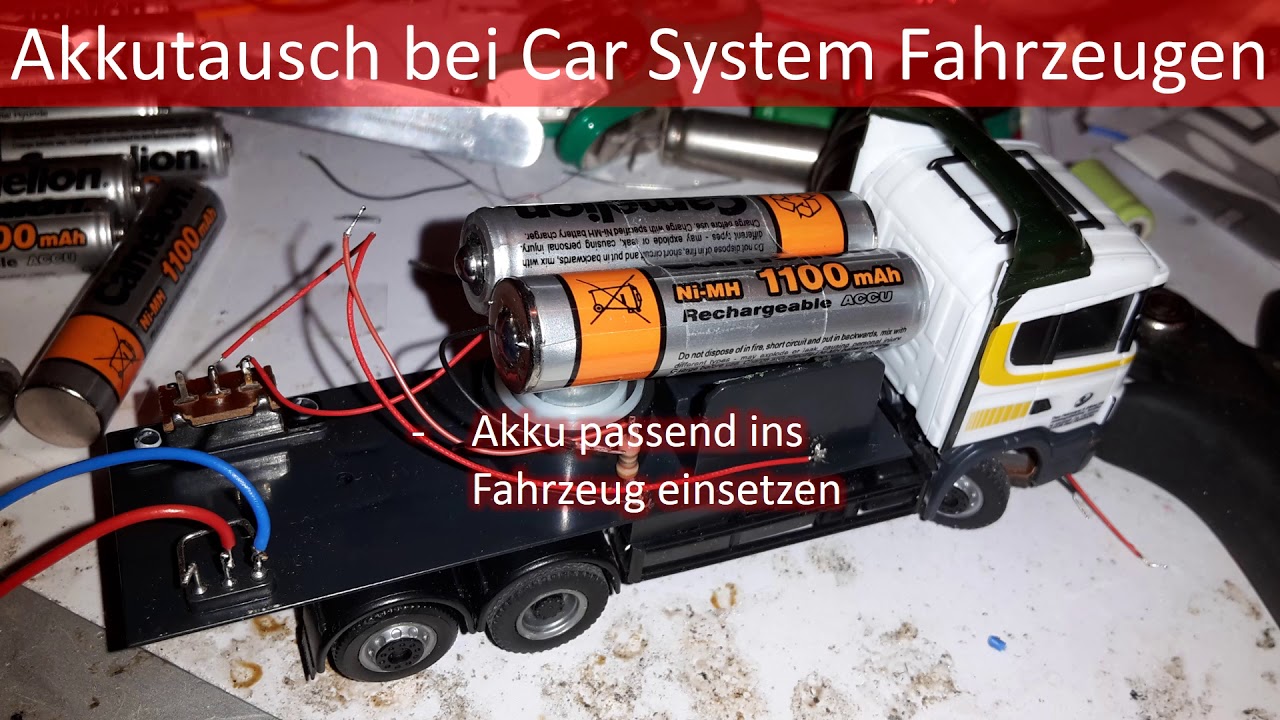 Faller Car System Akku tauschen gegen Nimh Zelle