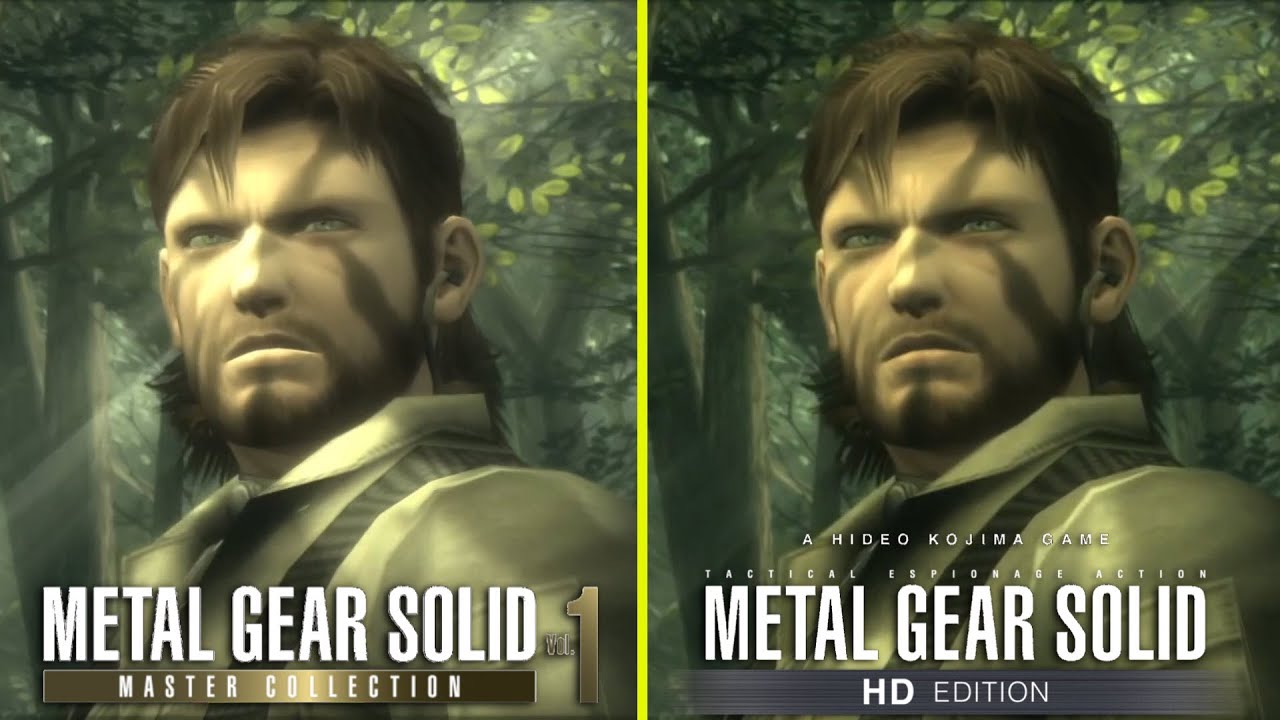 Metal Gear Solid Master Collection vs HD Collection Early Graphics Comparison