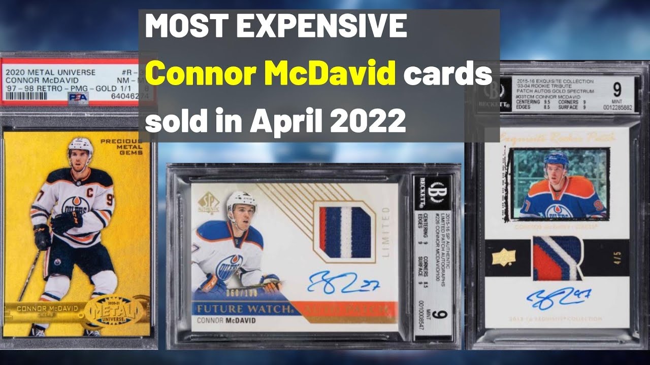 Connor McDavid: Top 10 Most Expensive hockey cards sold in April 2022