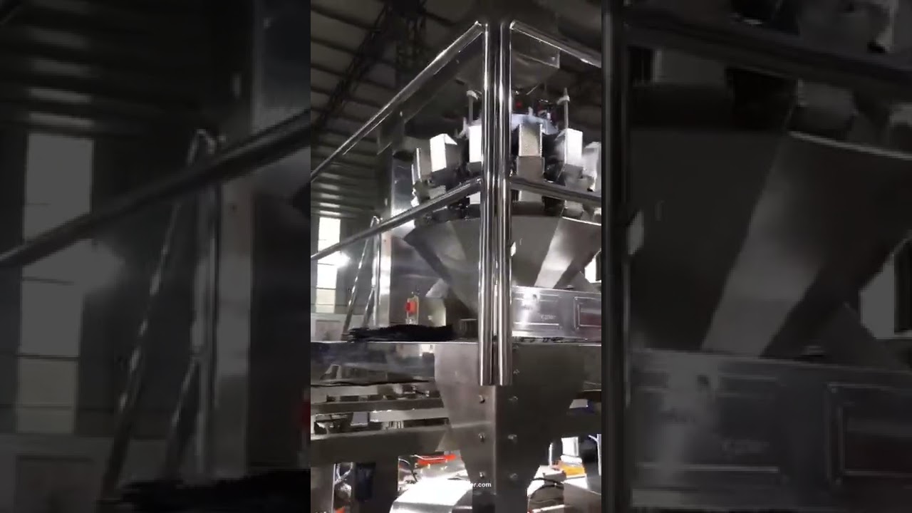 Sac de bonbons au chocolat automatique Multi t&ecirc;tes Pesant remplissage Machine d'emballage d'&eacute;tanch&eacute;i