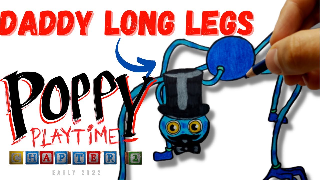Cómo DIBUJAR a🎩DADDY LONG LEGS de POPPY PLAYTIME CHAPTER 2/ How to DRAW DADDY LONG LEGS