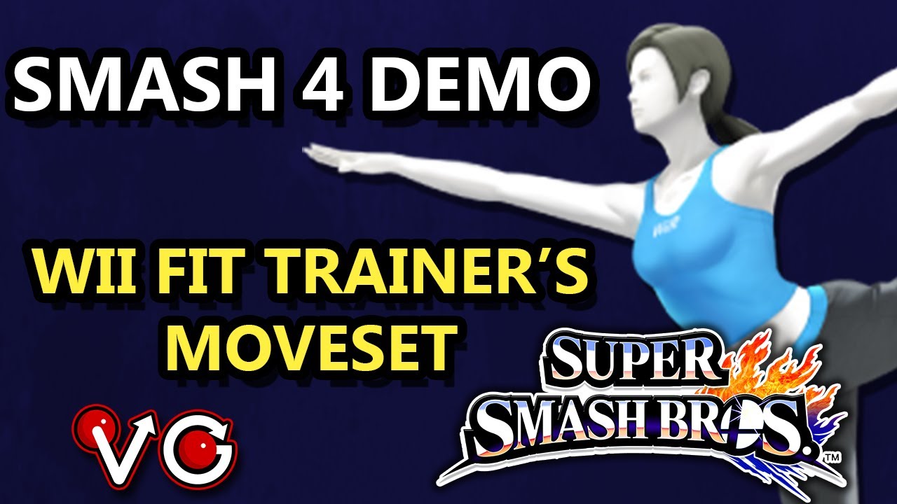 Smash 4 Demo - Wii Fit Trainer's Moveset - SSBU - SSB3DS - SSB4 - Smash for Wii U & 3DS