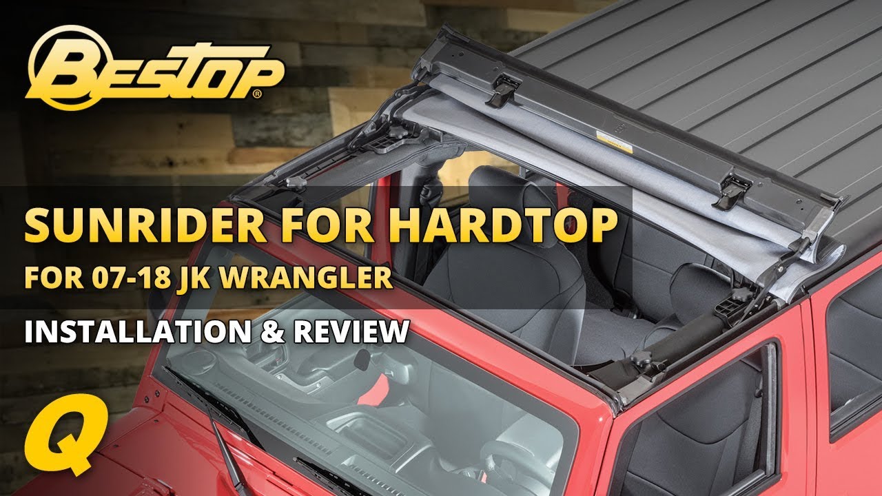 Bestop Sunrider for Hardtop Jeep Wrangler JK & JKU  Install