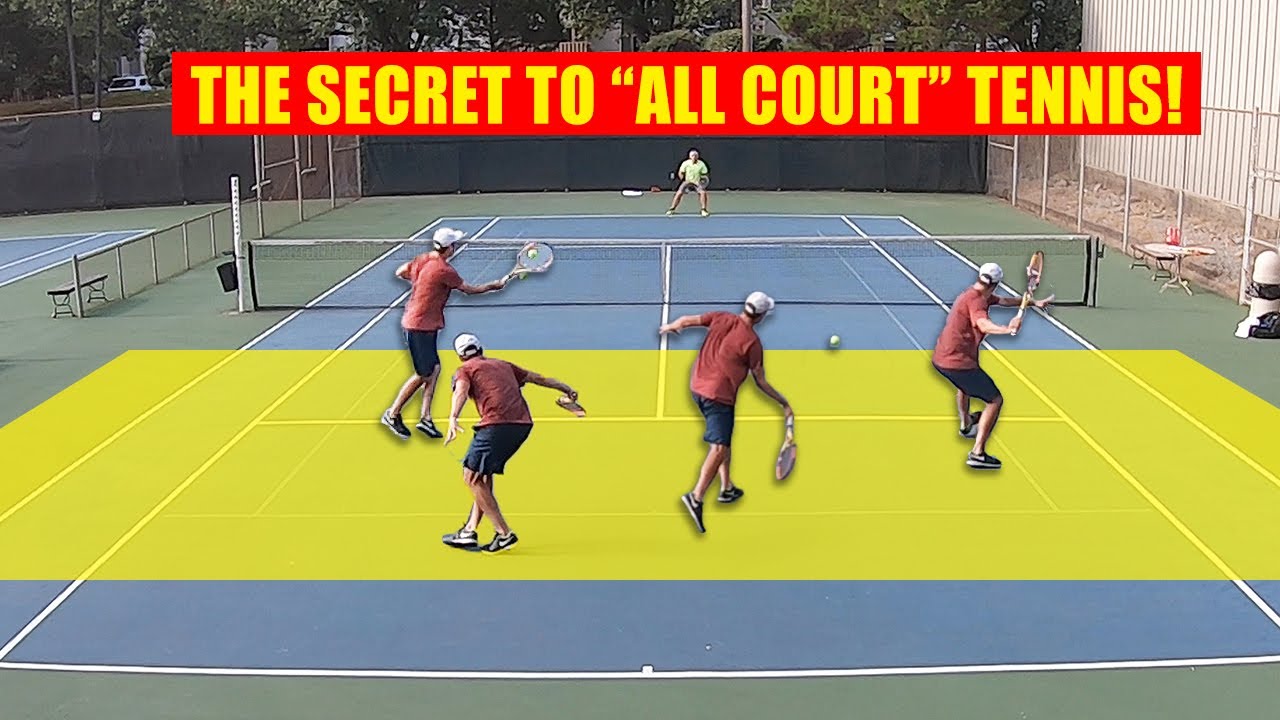 Mid Court Singles Tennis Tactics | The Yellow Zone