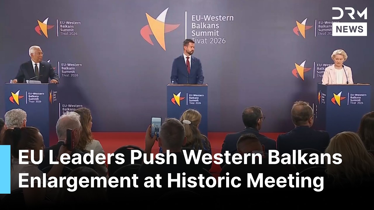 PEŁNE: Przyw&oacute;dcy UE i prezydent Czarnog&oacute;ry naciskają na rozszerzenie Bałkan&oacute;w Zachodnich po histo...