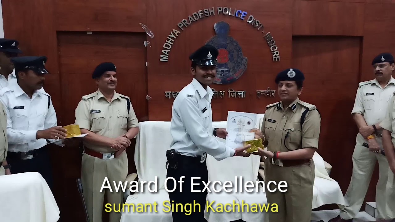 Award Of Excellence Work In Traffic Management |Team Indore Traffic Police | Sumant singh Kachhawa