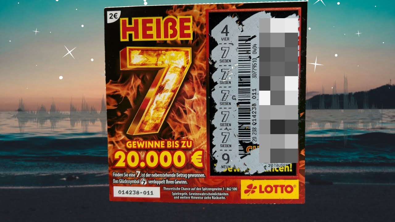 Rubbellos Hei&szlig;e 7 Megagewinn!!! Gl&uuml;cklich