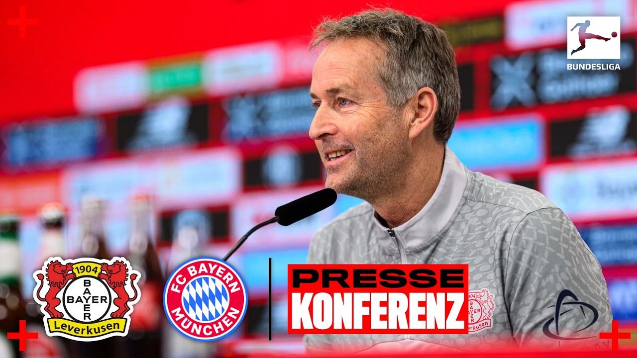 PK mit Kasper Hjulmand vor Bayer 04 Leverkusen 🆚 Bayern M&uuml;nchen | Bundesliga, 26. Spieltag (re-live)