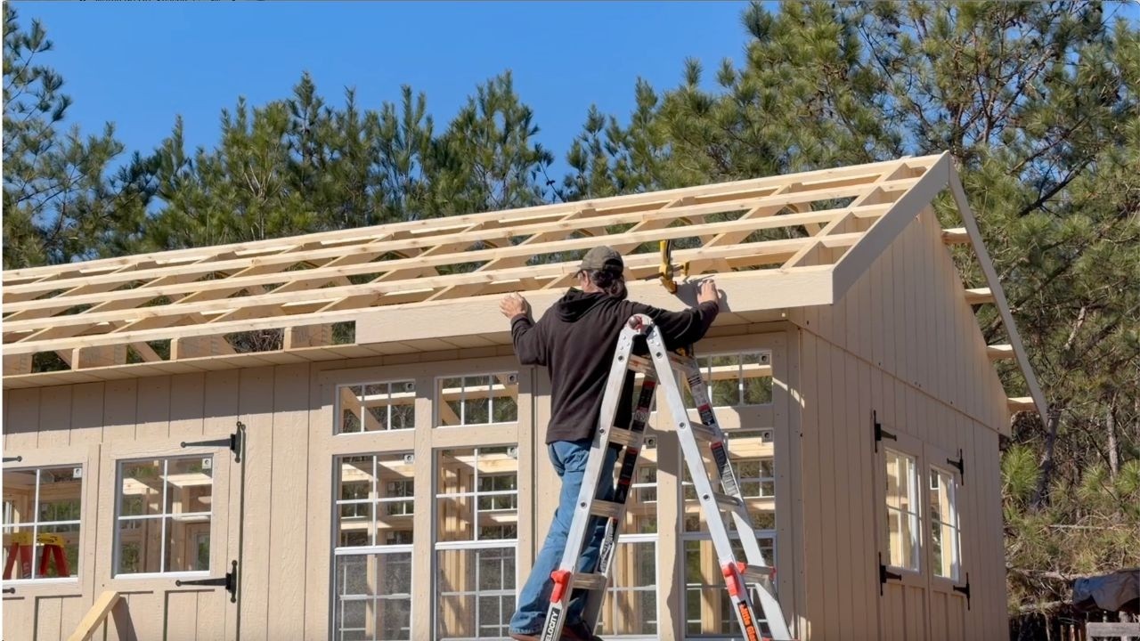 Building My Kitchen Roof | Living Off Grid Ep 46