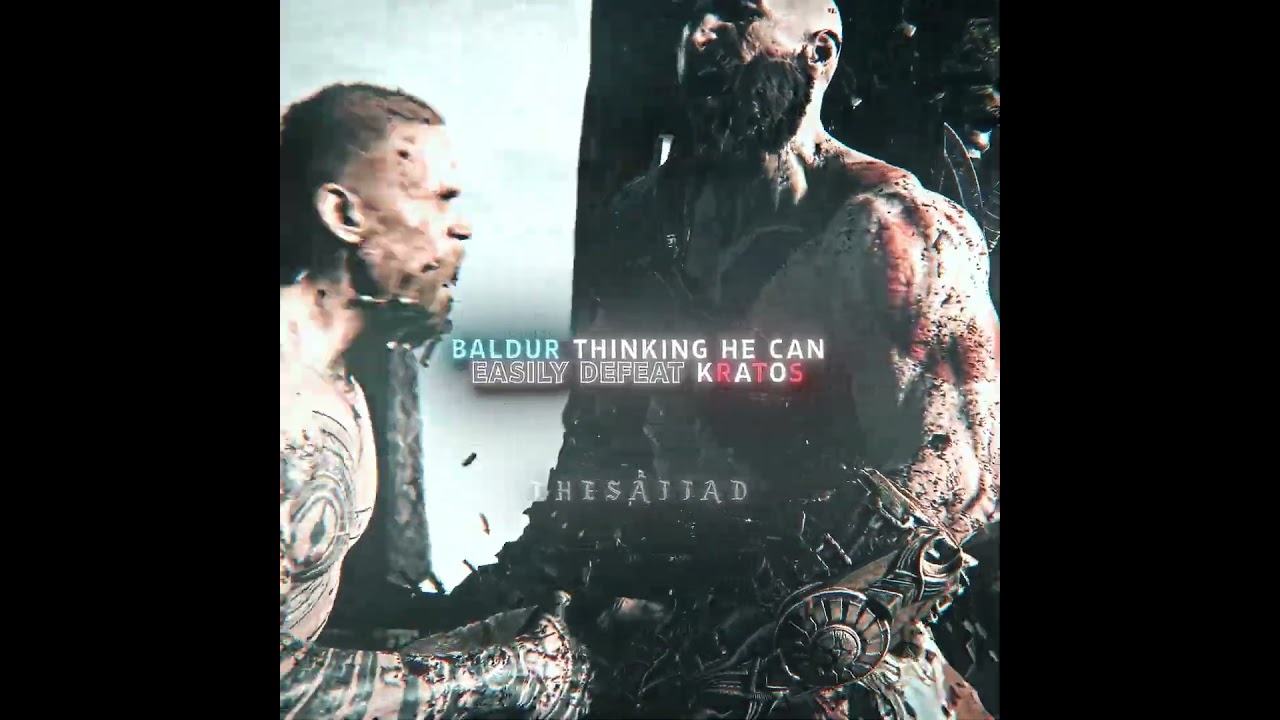 Kratos kills Baldur in front of Atreus [4K] | God of War #shorts