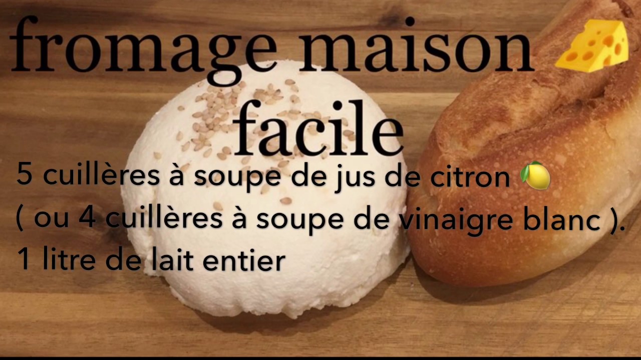 fromage fait maison simple et rapide