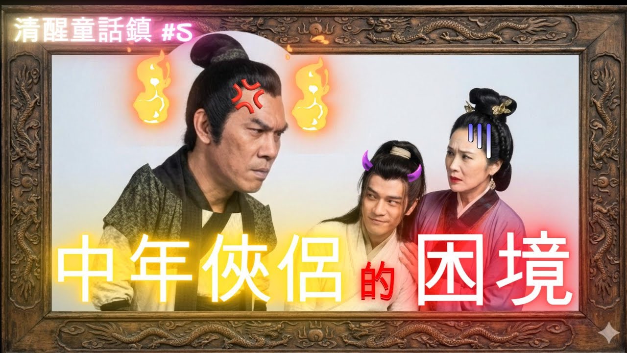【金庸武俠 】郭靖是大俠，卻不算好父親？看懂這對中年夫妻的真實無奈！| 大淘和小若 #神雕俠侶 #古天樂 #李若彤 #tvb #清醒童話鎮