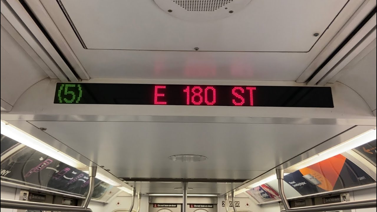 IRT Subway: R142 (5) Express Train Ride from Crown Heights-Utica Ave to East 180th St