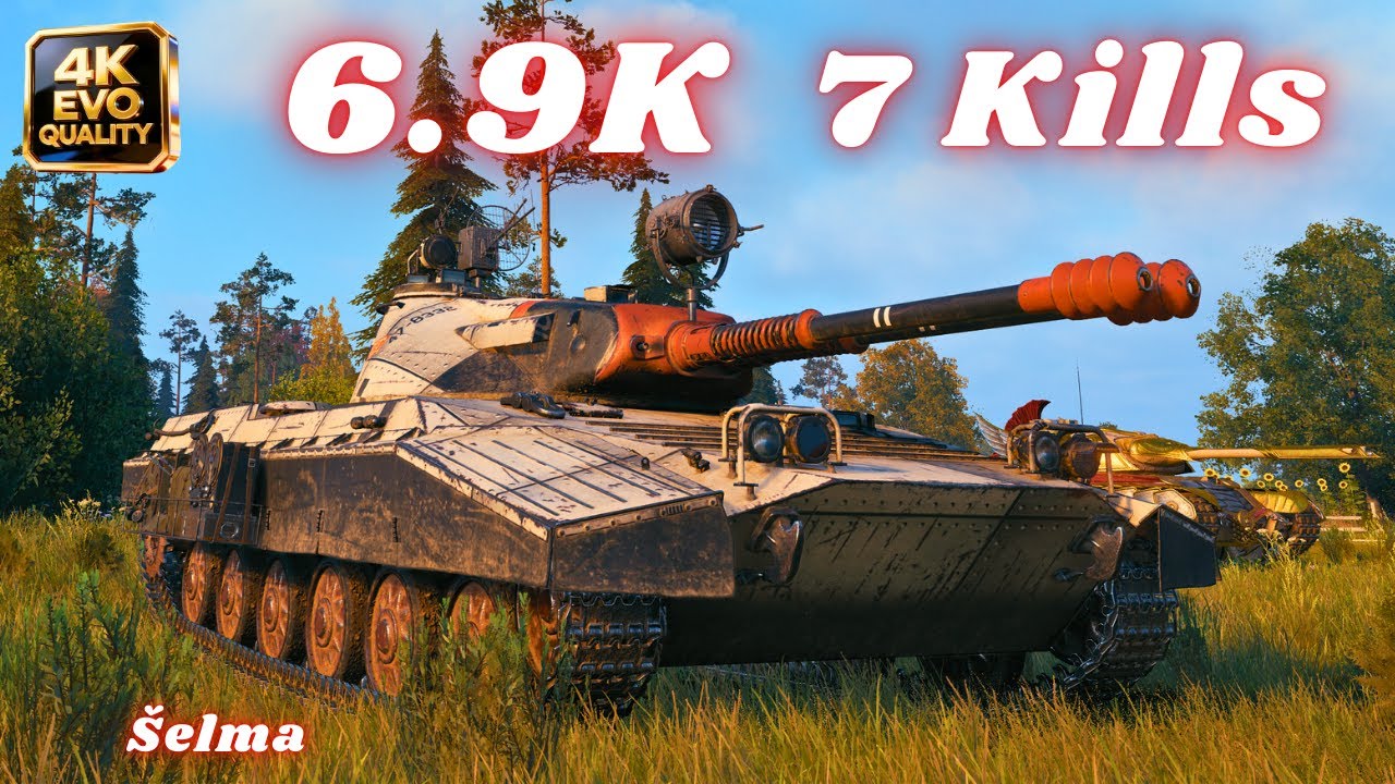 Šelma  6.9K Damage 7 Kills World of Tanks #wot