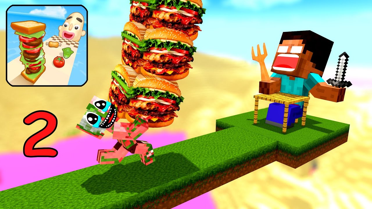 I WANT BURGER RUNNER 2 CHALLENGE - Minecraft animation