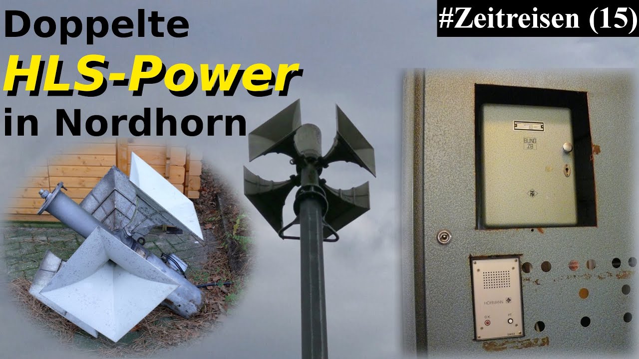 Hochleistungssirenen-Probealarm | 2 x HLS 381 | Sirenenprobe Nordhorn, Feueralarm | #Zeitreisen [15]