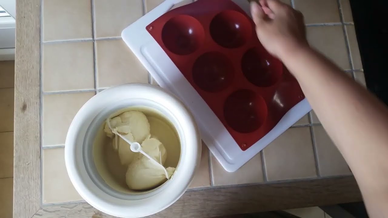 Glace à la vanille au compact cook elite et à la sorbetière