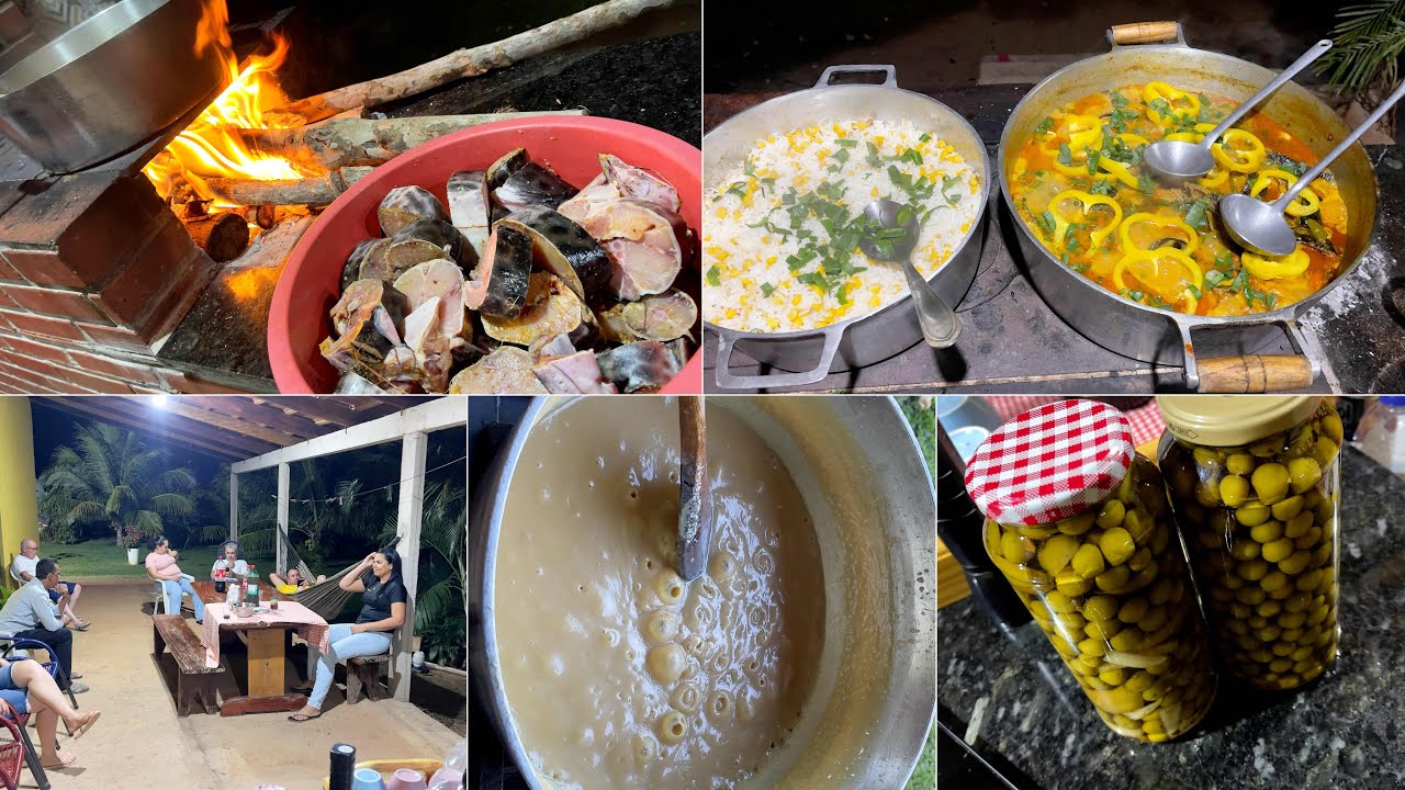 Fiz uma janta no capricho para toda minha família, pintado ao molho/ Fiz pé de moleque!🥘