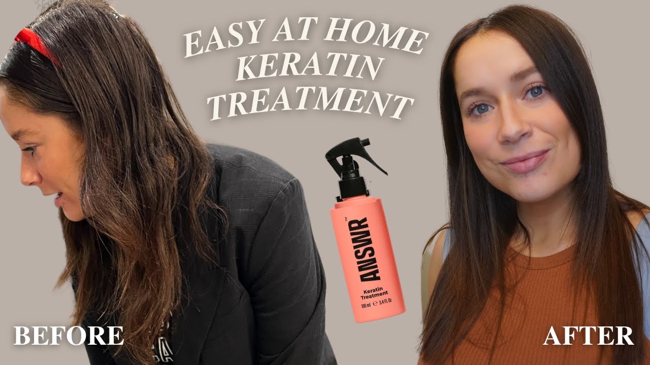 HOW TO: at home keratin treatment | step by step for smooth shiny hair