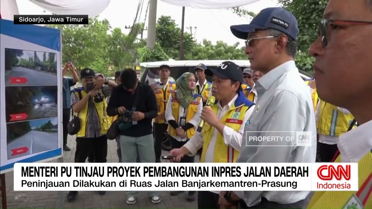 Menteri PU Tinjau Proyek Pembangunan Inpres Jalan Daerah