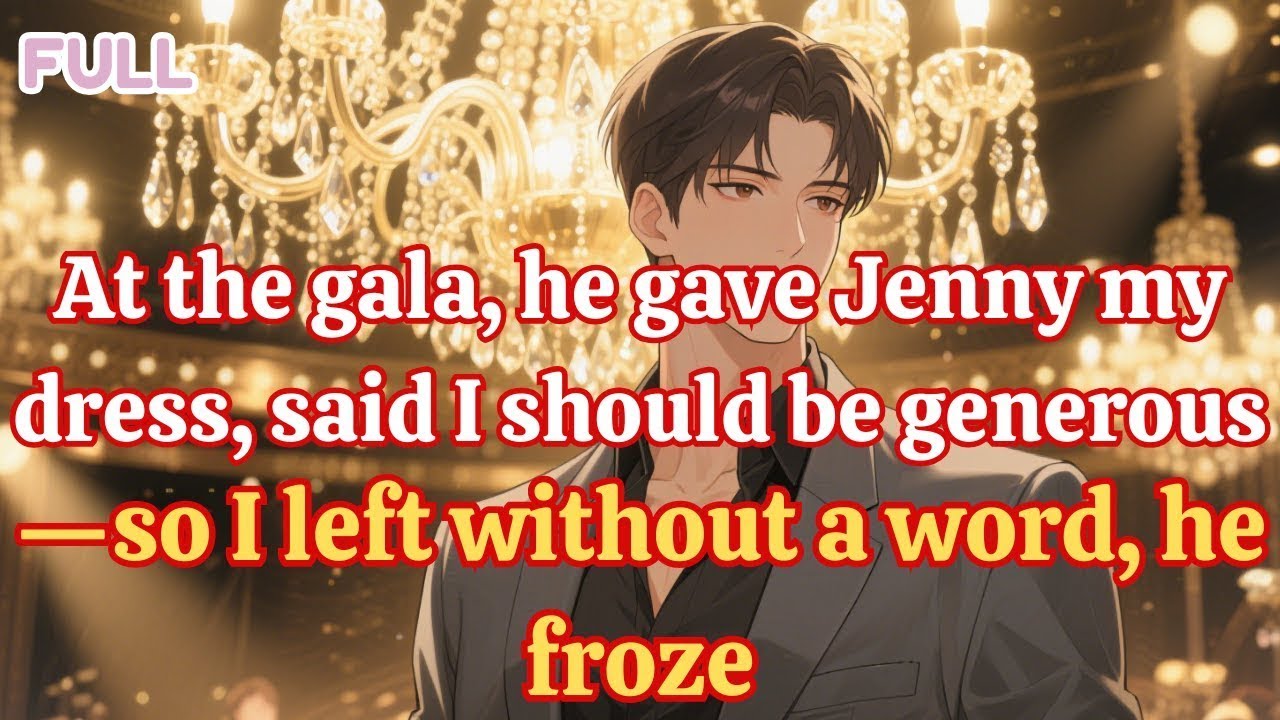 “At the gala, he gave Jenny my dress, said I should be generous—so I left without a word, he froze