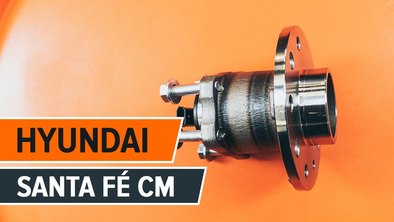 Como substituir a rolamento da roda traseira no HYUNDAI SANTA FÉ CM [TUTORIAL]