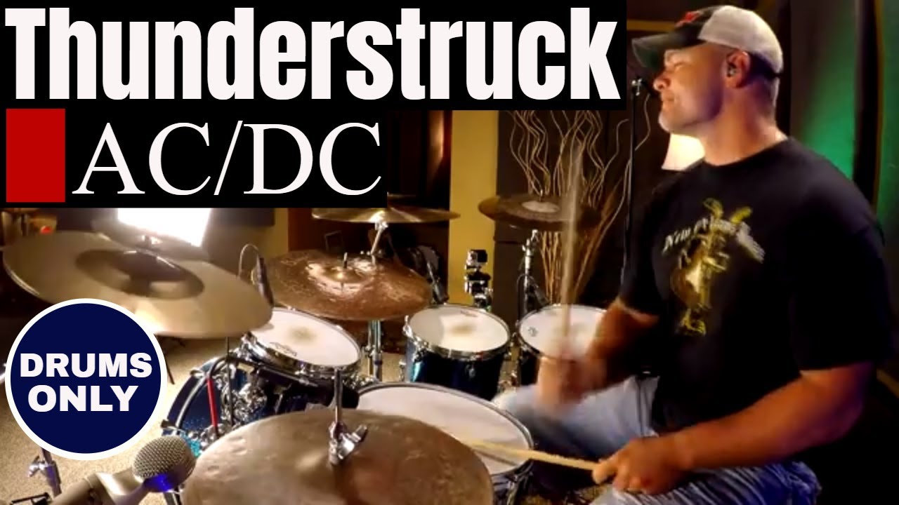 AC/DC - Thunderstruck - Isolated Drums Only (🎧High Quality Audio)