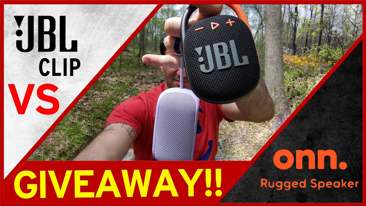 JBL Clip VS Onn. Small Rugged - AND FIRST EVER GIVEAWAY ON THE CHANNEL!
