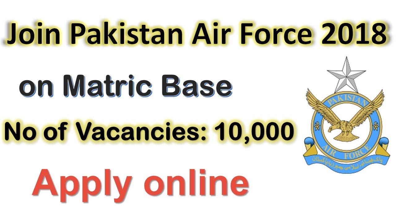 PAF New Jobs 2018 | 10,000 Vacancies