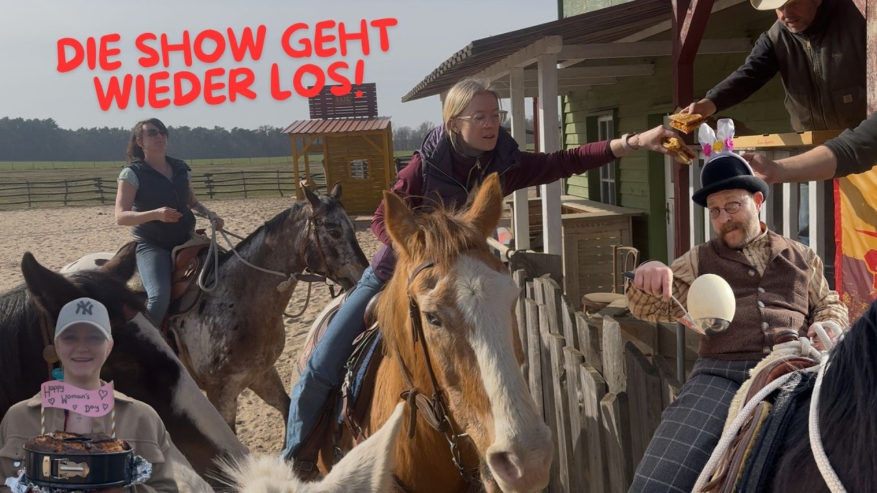 Zwischen Training und der Show