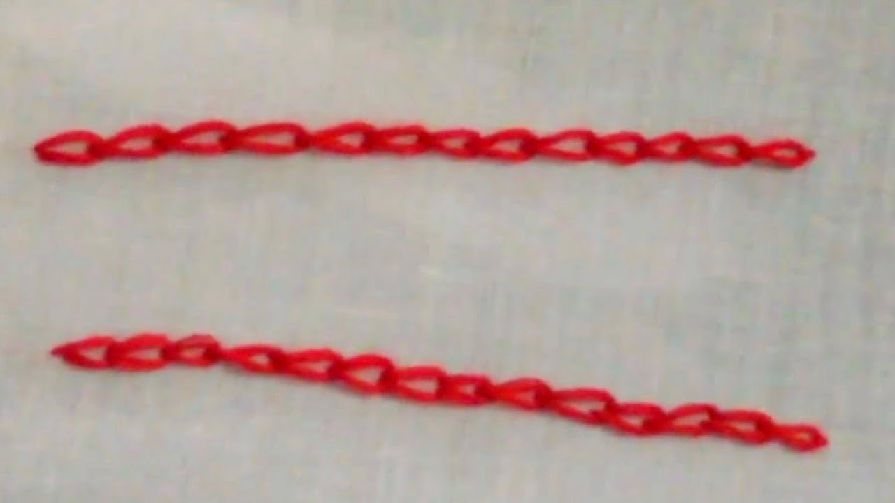 How to make Chain Stitch Embroidery | Beginners