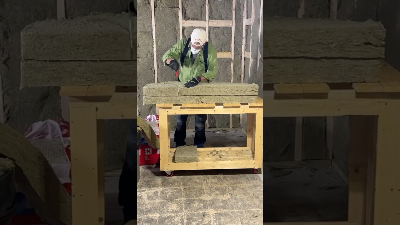 Как резать утеплитель ROCKWOOL Comfortbatt: эта тележка делает это проще и быстрее
