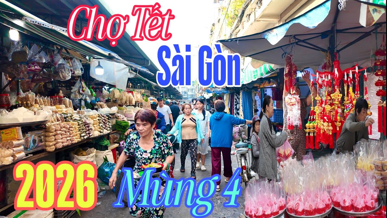 Mùng 4 Tết 2026 Chợ Bình Tiên ,Chợ Bình Tây ,Chợ Xóm Vôi Người Hoa Buôn Bán Ra Sao ? 