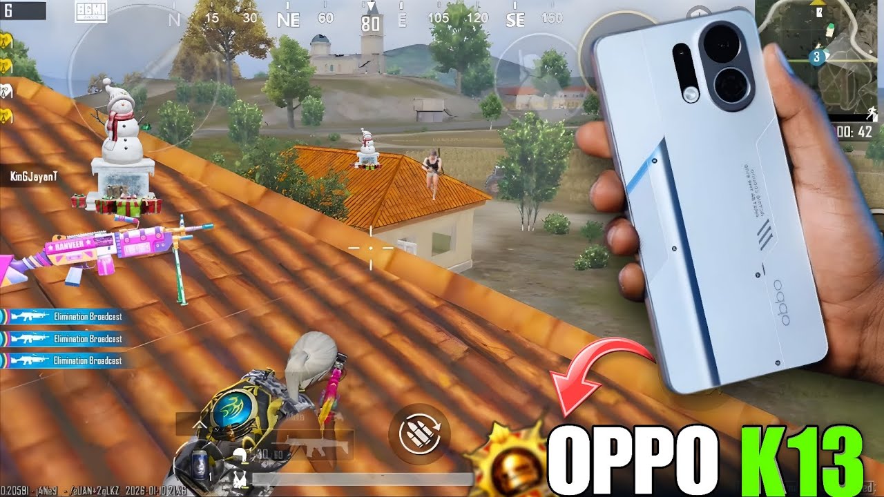 OPPO K13 TURBO PRO 5G 🥵 GAMEPLAY IN BGMI 120 FPS 😍 