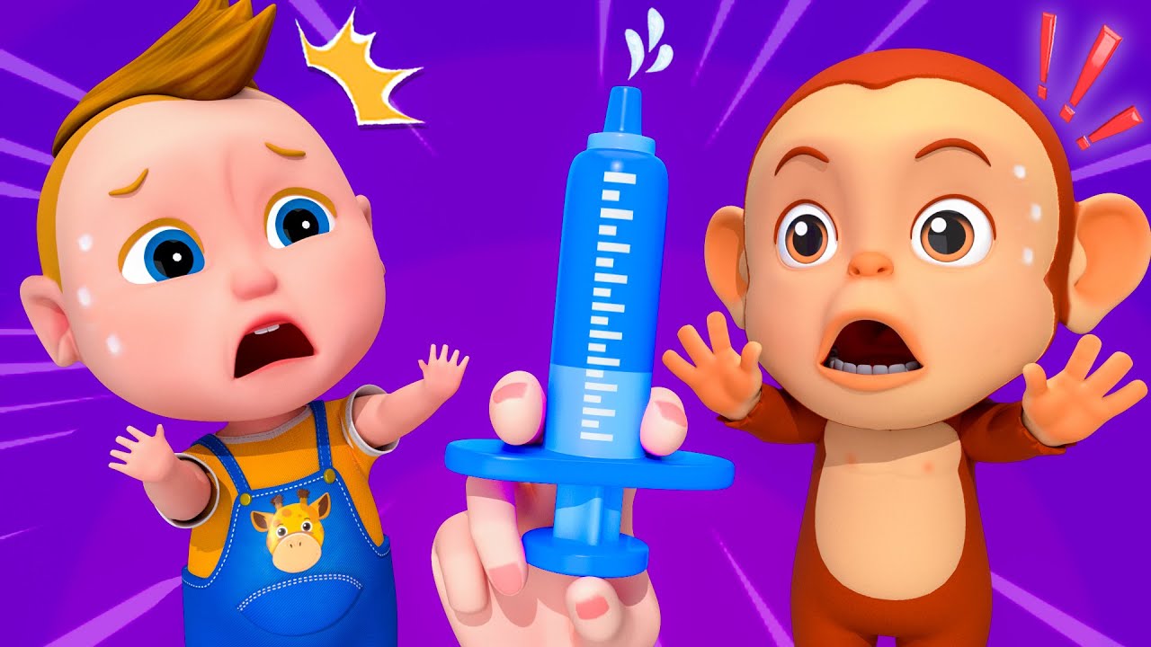 Time to Get a Shot! Afraid of the Doctor Song | Super Sumo Nursery Rhymes & Kids Song