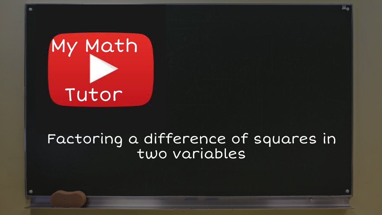 ALEKS | Factoring a difference of squares in two variables