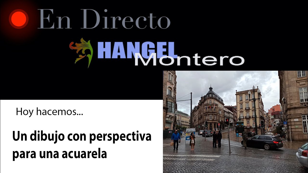 Hoy hacemos... Un dibujo con PERSPECTIVA para una ACUARELA - Hangel Montero