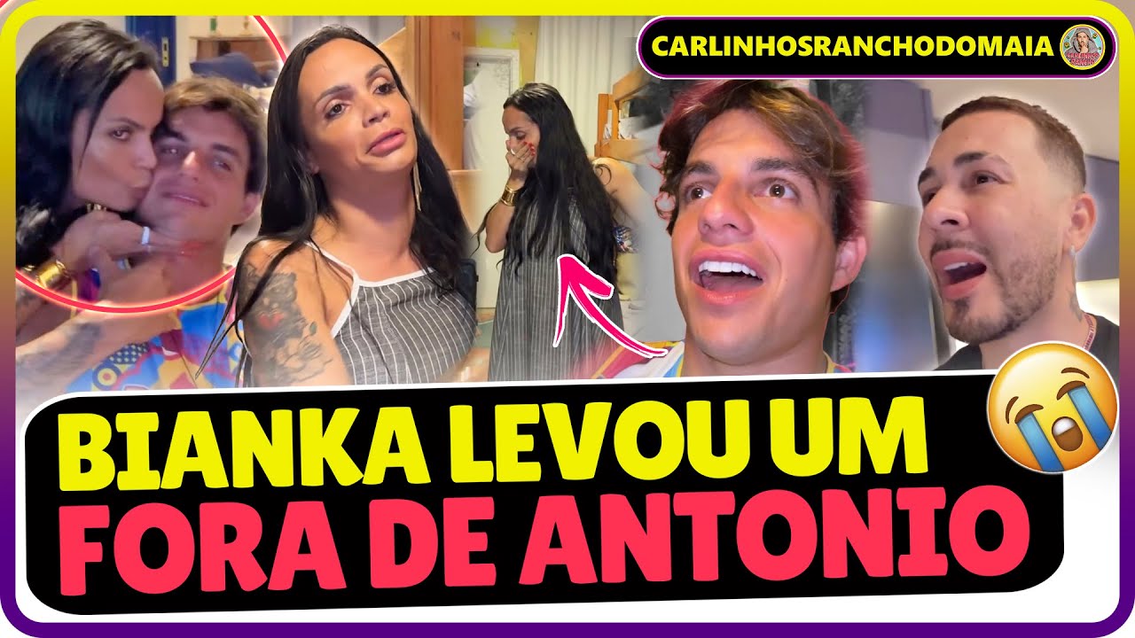 CARLINHOS VIU BIANKA NICOLE TOMAR UM FORA DE ANTONIO E ELA NÃO CONSEGUI ESCONDER A TRISTEZA 😔😩