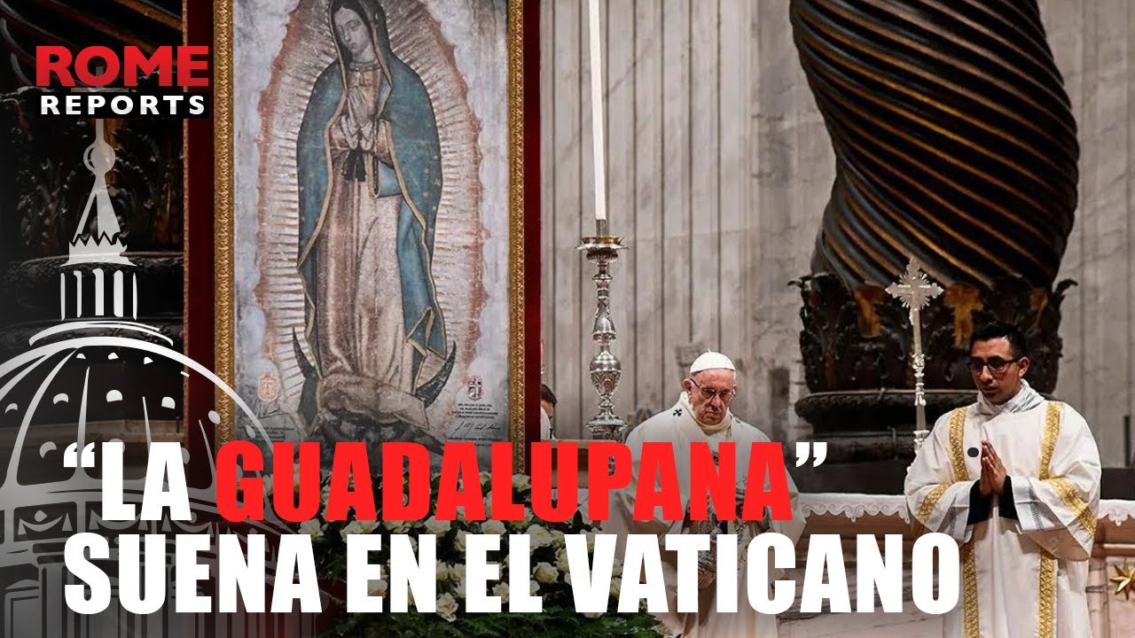 Así sonó “La Guadalupana” en el Vaticano mientras el papa rezaba ante la Virgen