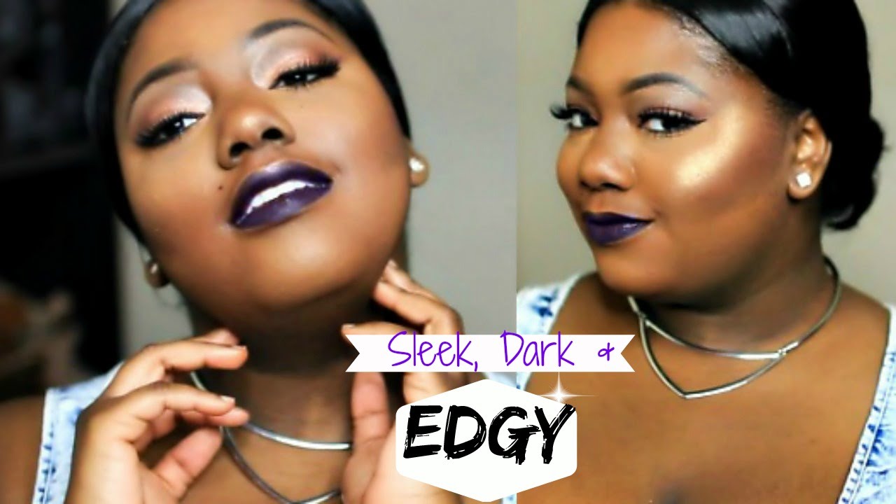 Dark Lips & Sleek Hair | Get Ready With Me Edgy Makeup Look
