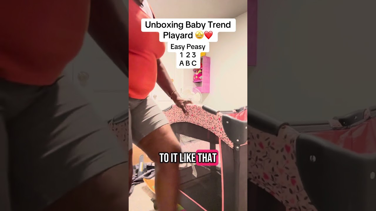How to Unbox Baby Trend Play Yard Do it Yourself #unboxing #unbox #babytrend #diy #babyfurniture