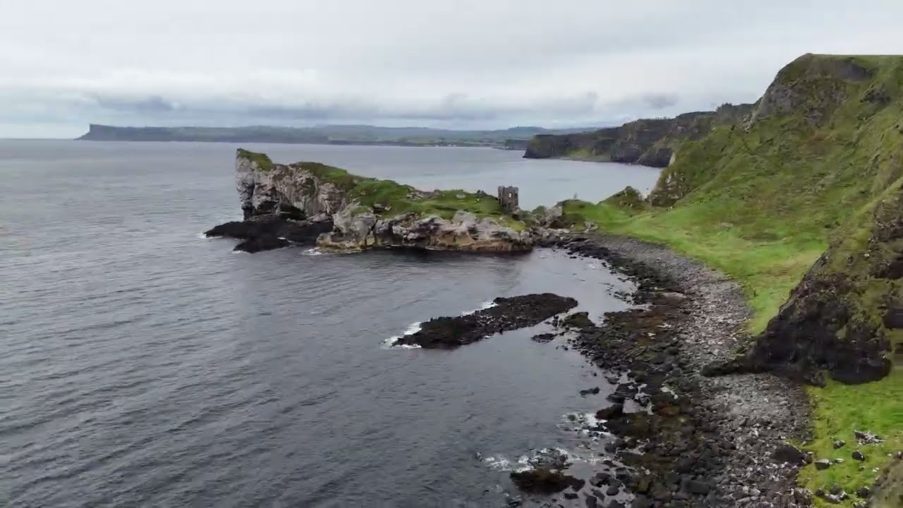 Northern Ireland Kinbane Castle Coast Elliot McGucken Fine Art Landscape Drone Photography DJI Mini