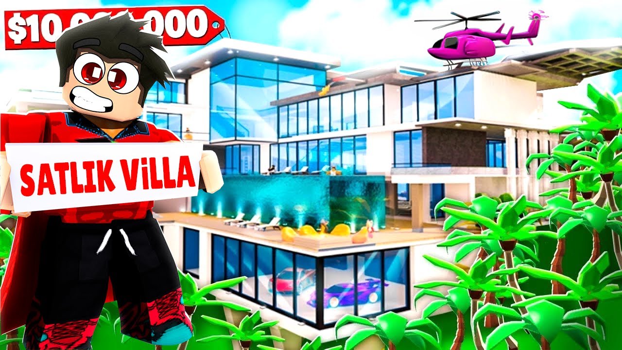 MİLYON DOLARLIK KÖŞK VİLLA YAPTIM 🌴 Roblox Mega Mansion Tycoon