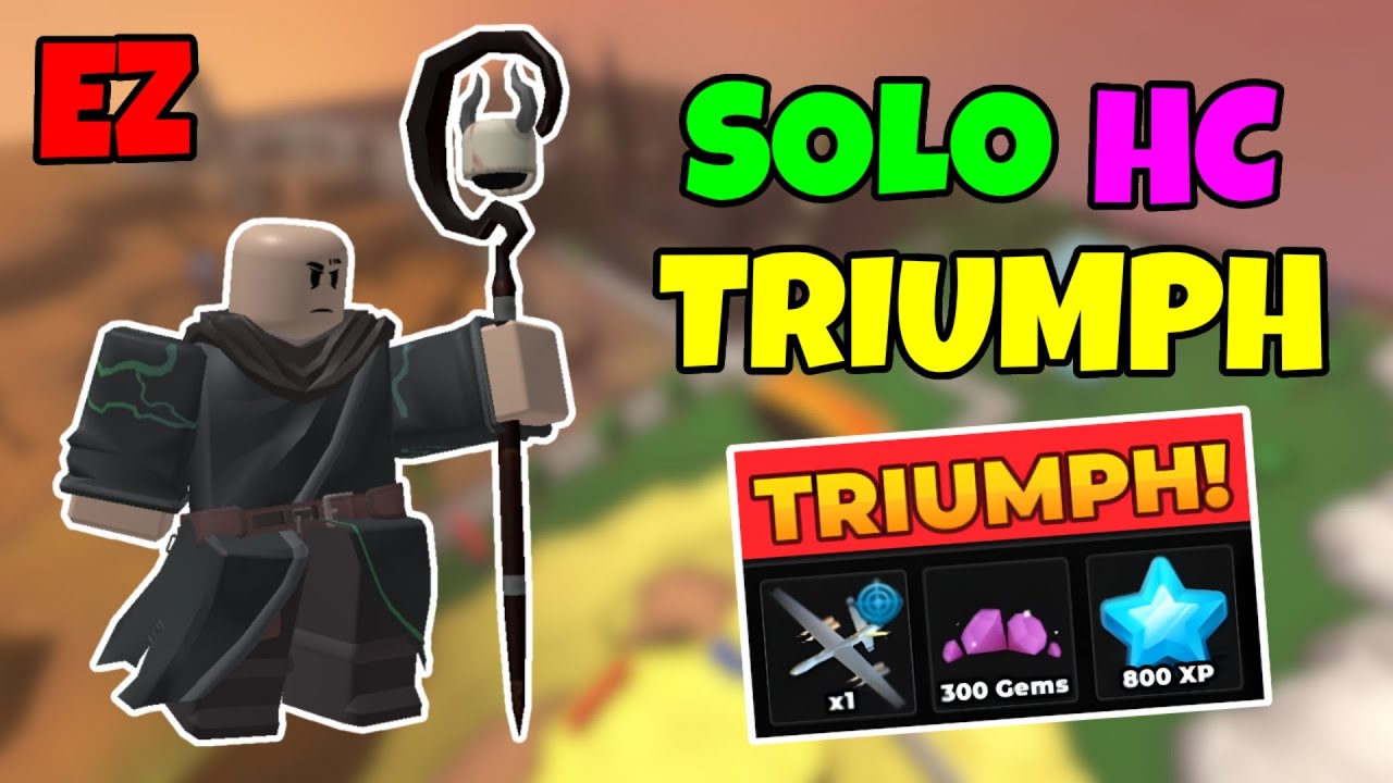 Solo Hardcore Triumph in Crossroads With No Micro + Easy Full Guide | TDS | Tower Defense Simulator