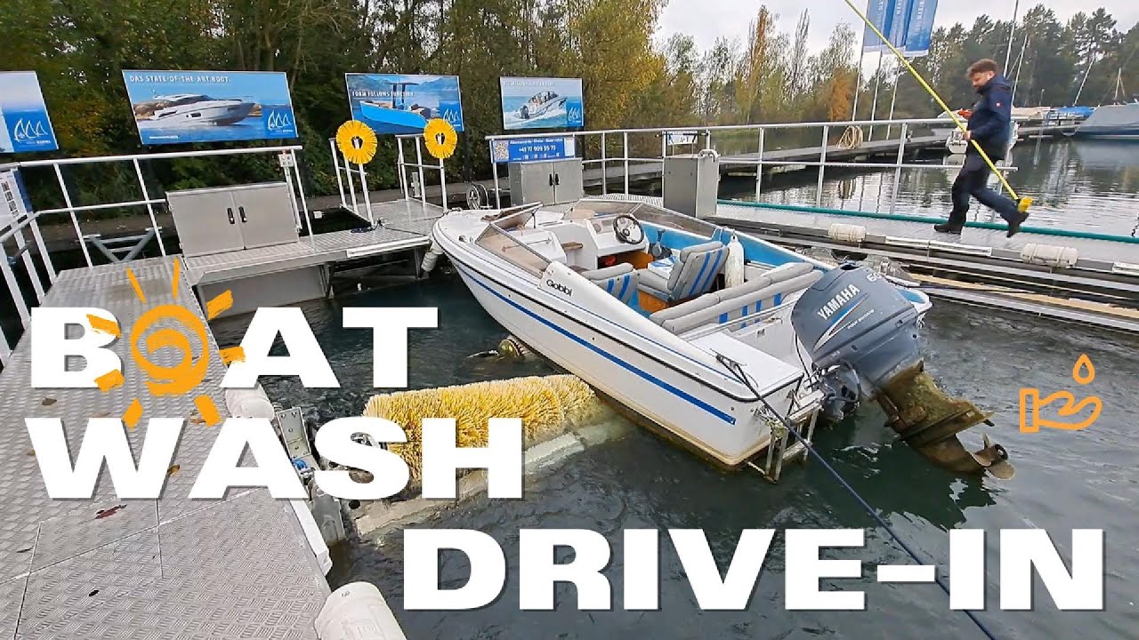 Drive in Boatwash🚤✨ Sauber in Minuten: Revolution Bootsreinigung! - Marina Kiebitz - Nautic Markt TV