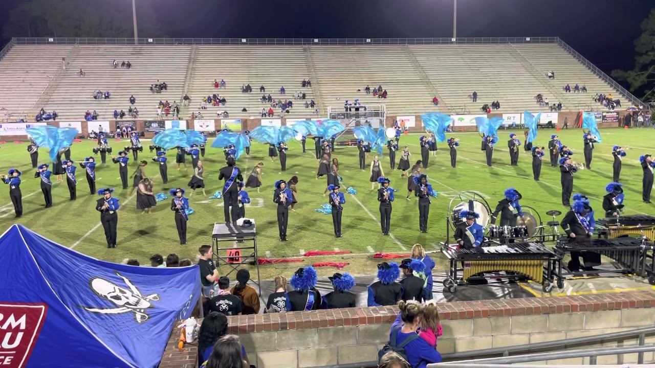 Brunswick High School Marching Pirates Halftime Show - Secret Agent 2021
