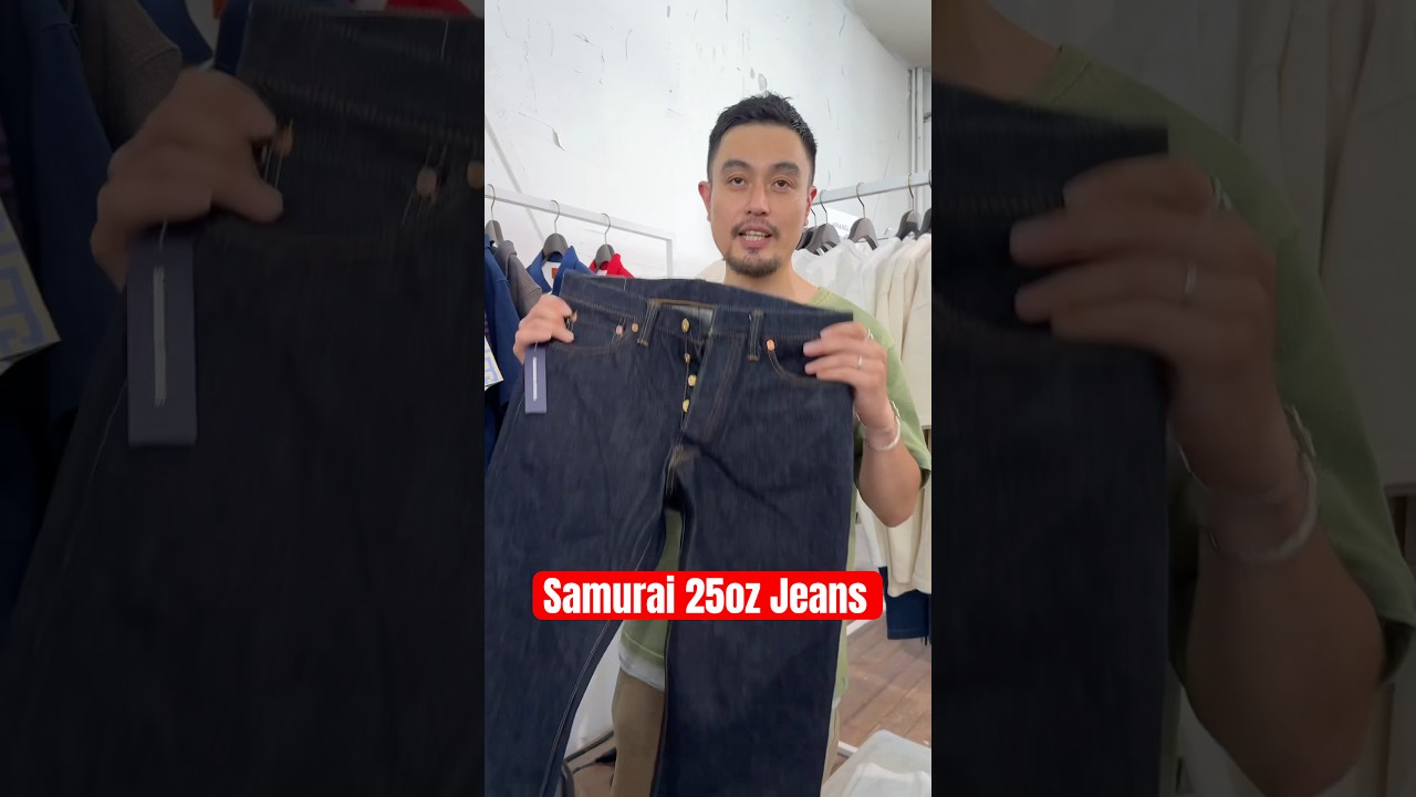 Хиро из Samurai Jeans демонстрирует свою коллекцию джинсов из денима плотностью 25 унций весна-ле...